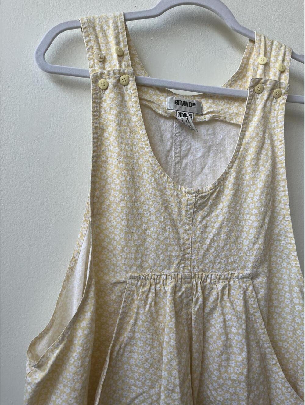 Vintage gitano romper ramie cotton size medium boho hippie